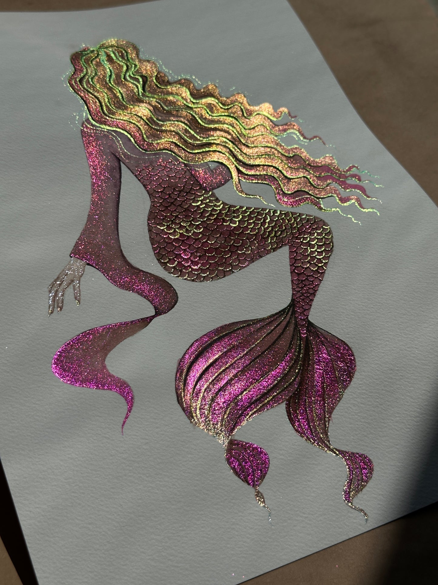 Iridescent Mermaid Sold