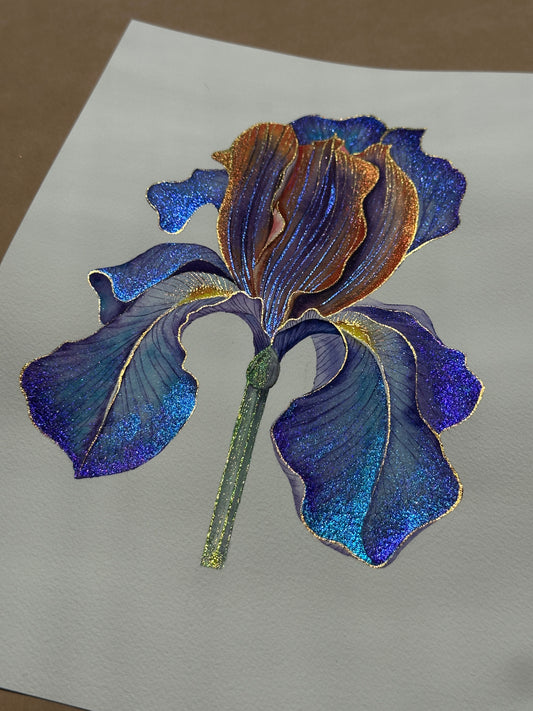 Glow of the Purple Iris