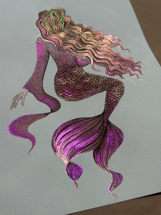 Iridescent Mermaid Sold