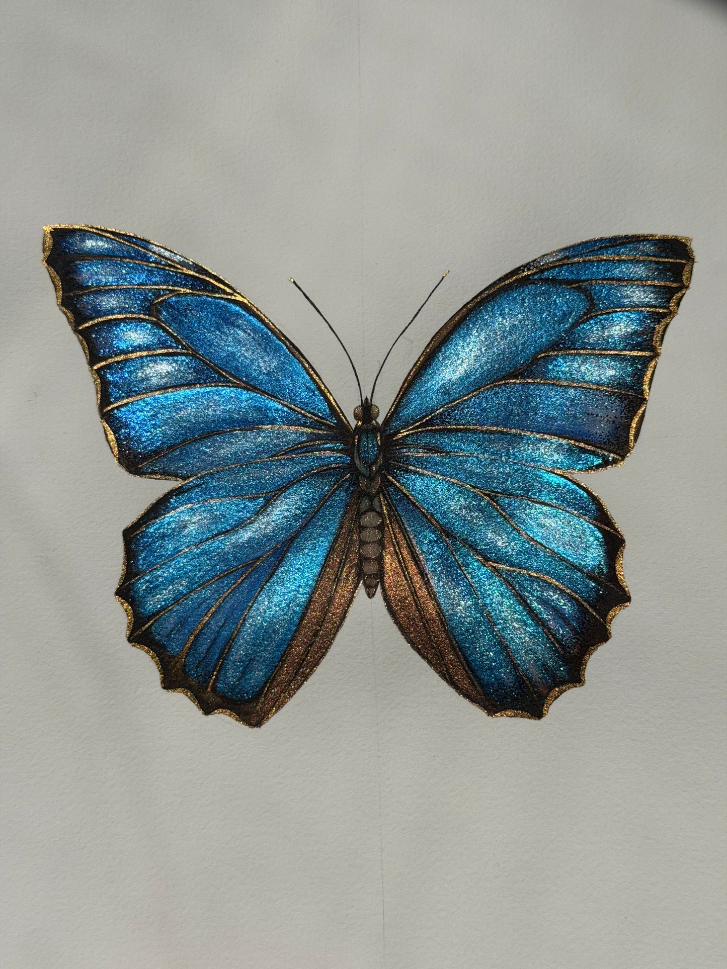 Blue Luminous Butterfly