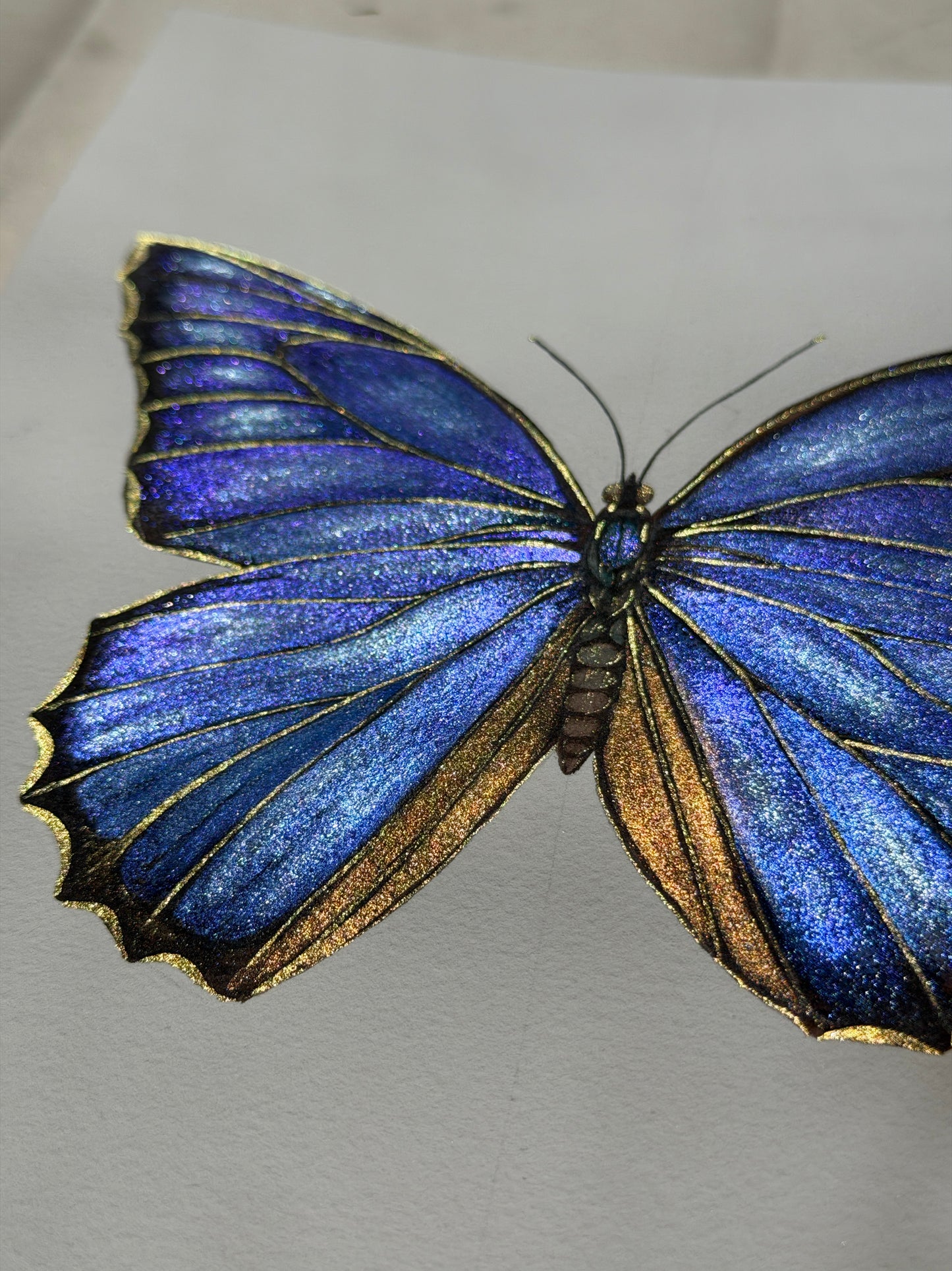 Blue Luminous Butterfly