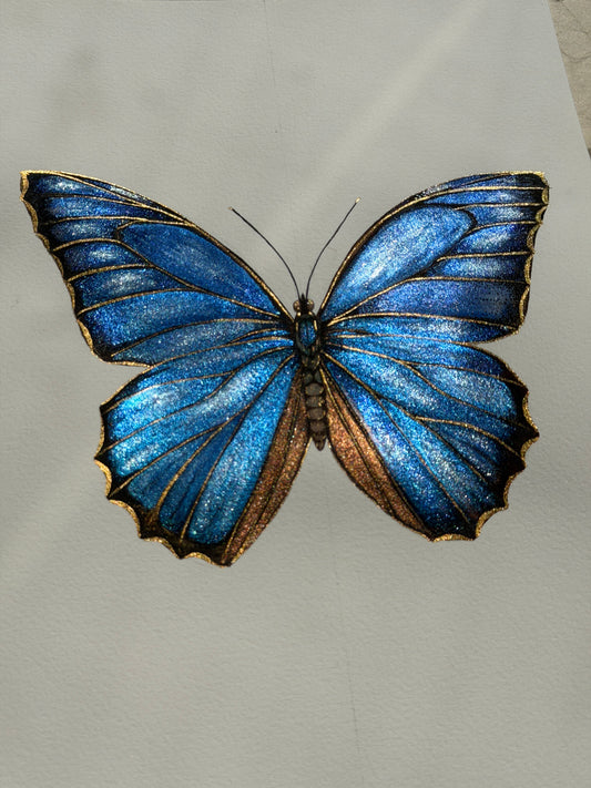 Blue Luminous Butterfly