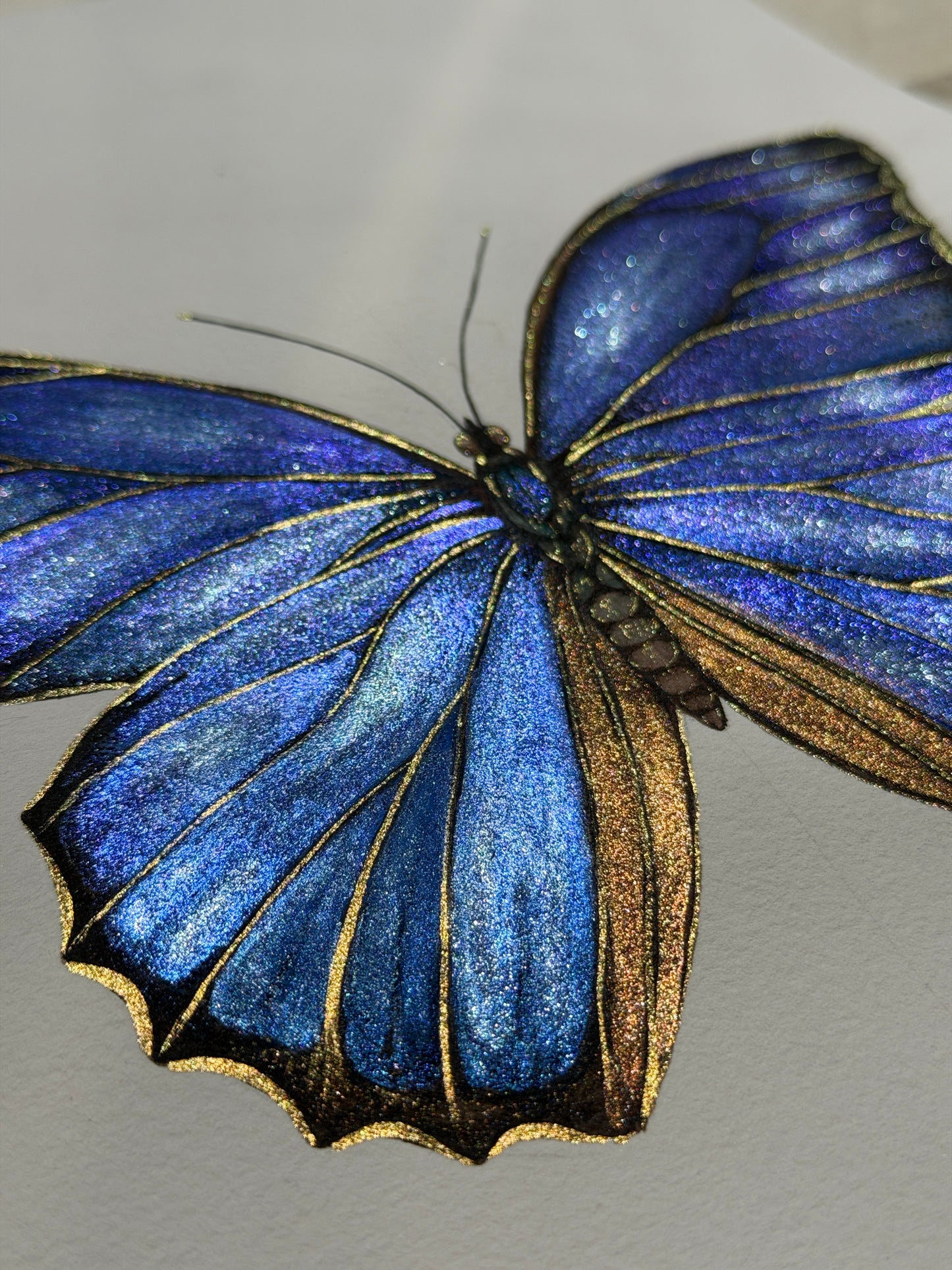 Blue Luminous Butterfly