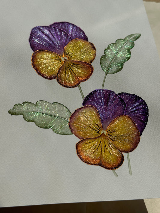 Golden Violet Pansy