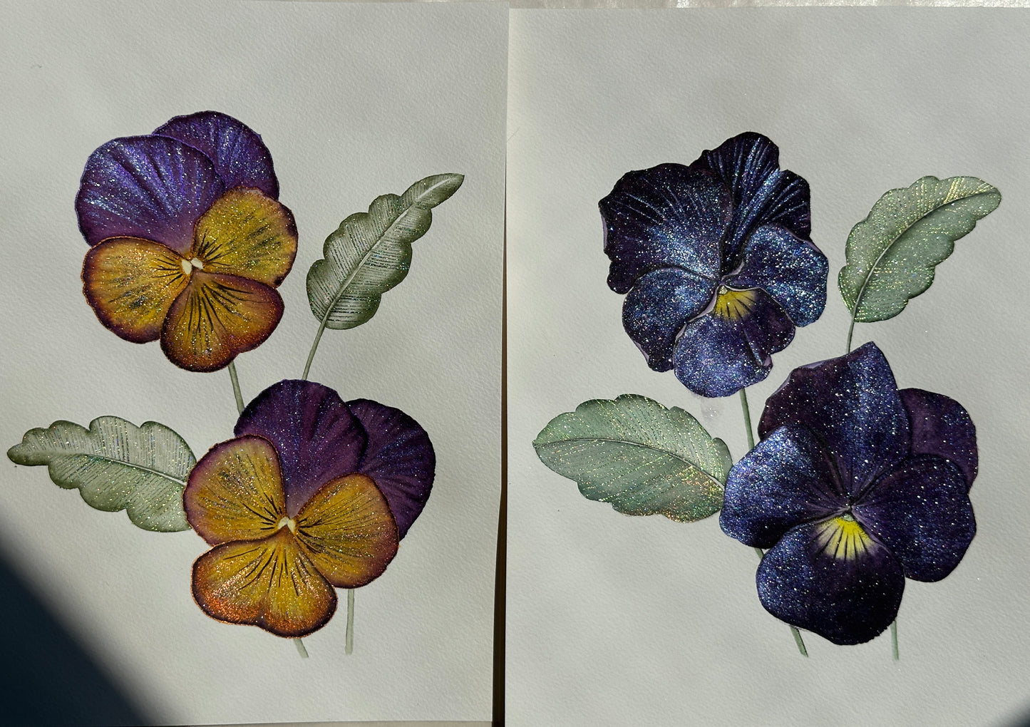 Golden Violet Pansy
