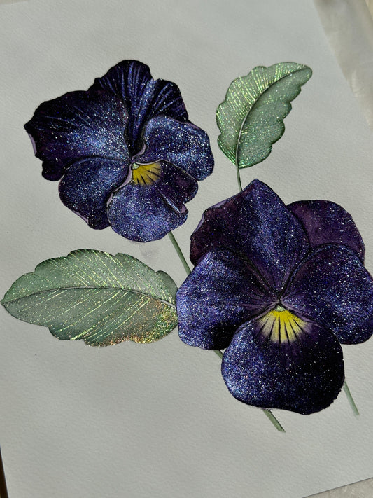 Midnight Pansy Glow