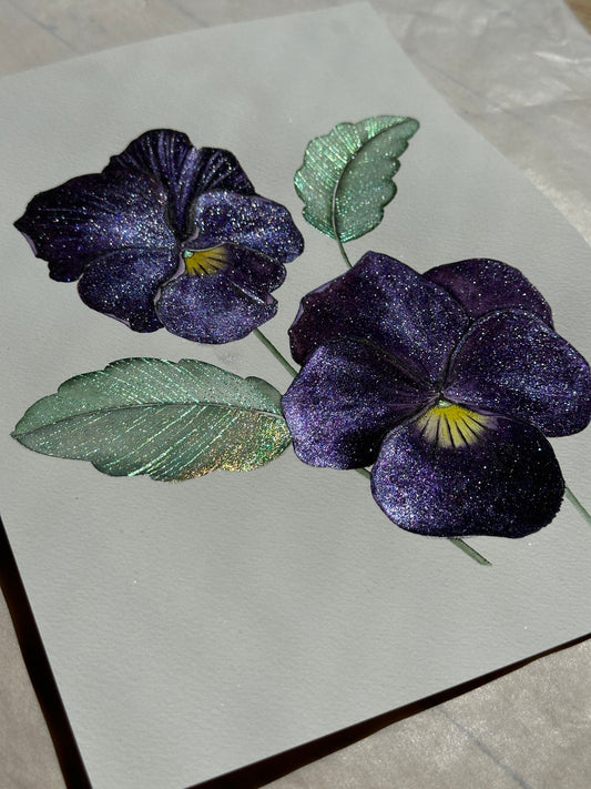 Midnight Pansy Glow