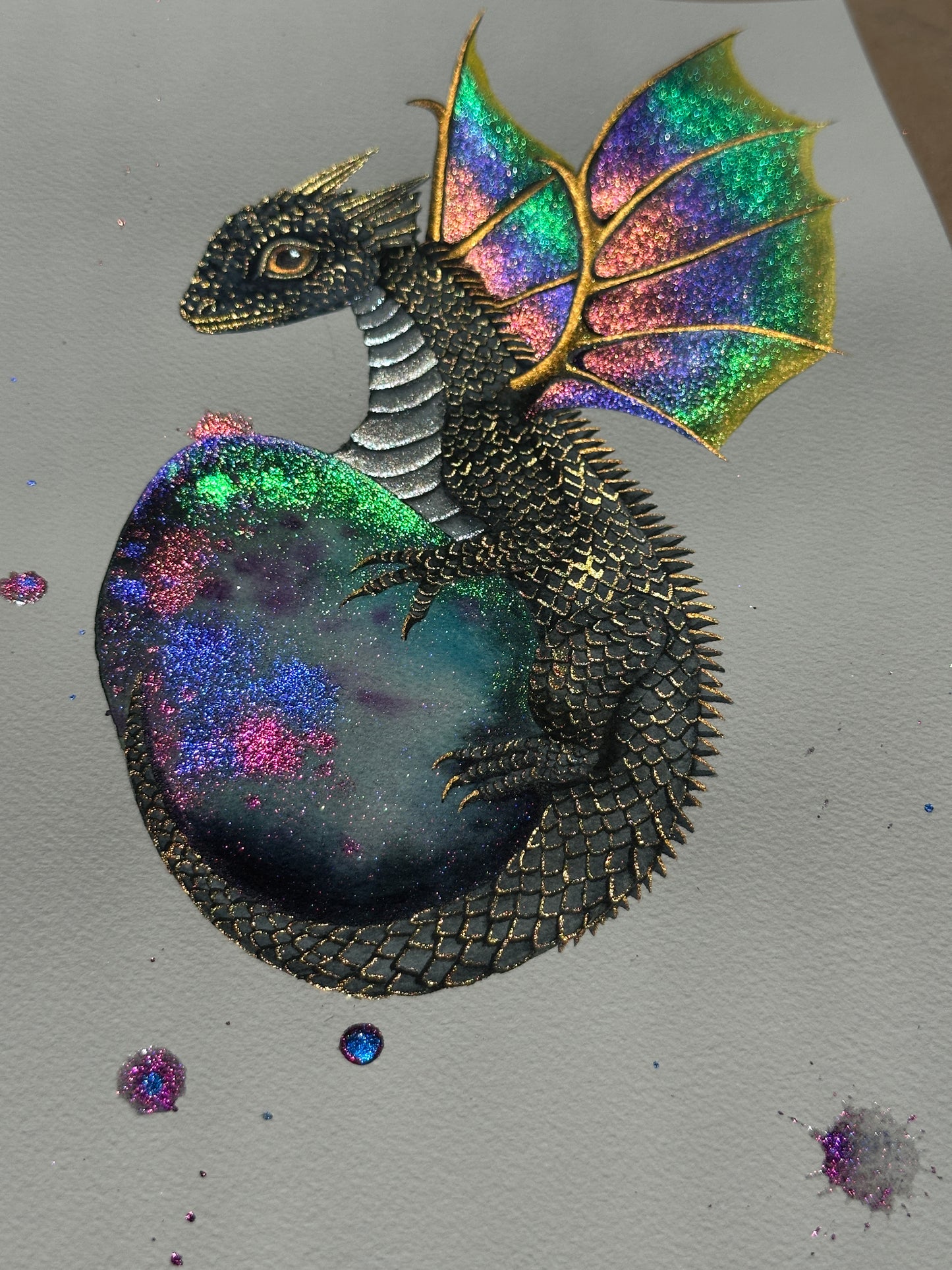 Shimmering Rainbow Dragon
