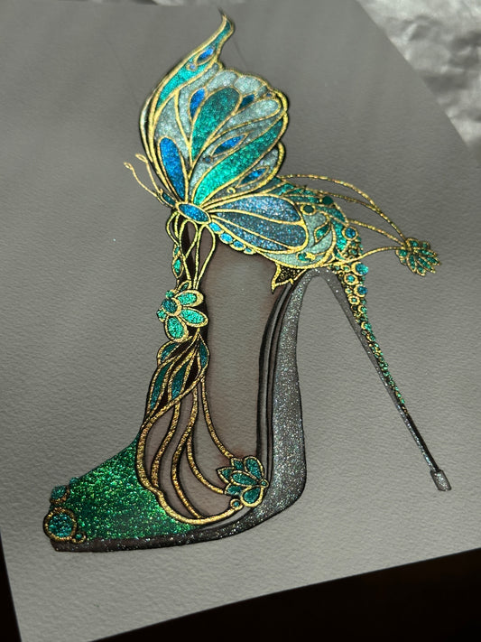 Luminous Butterfly Heel