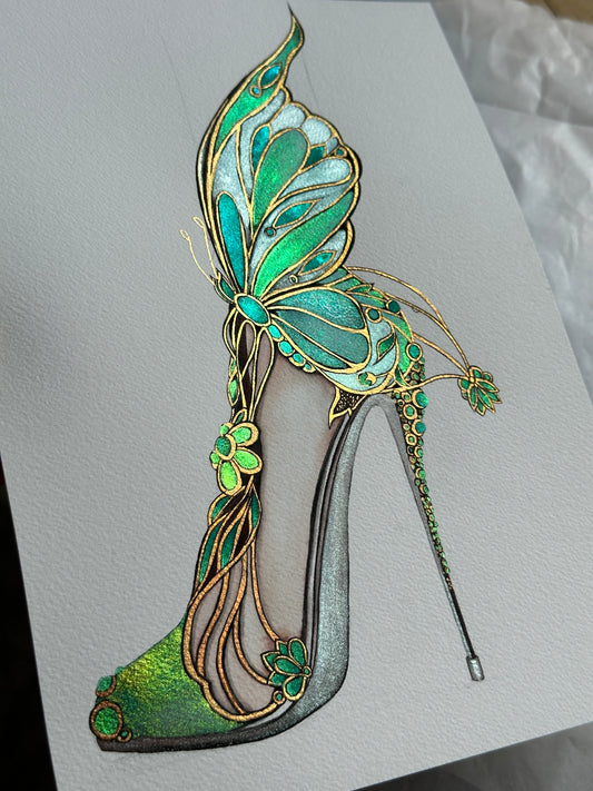 Luminous Butterfly Heel